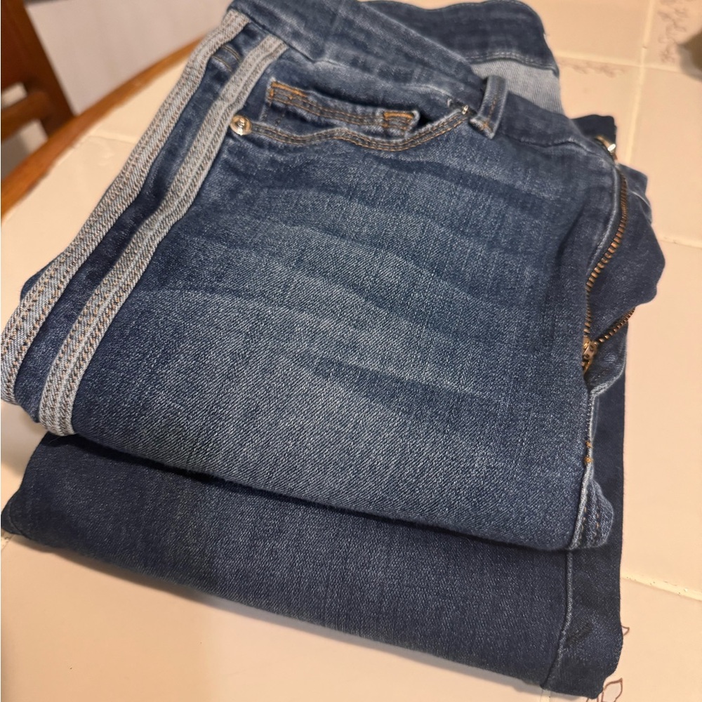 2 pair good American good legs jeans